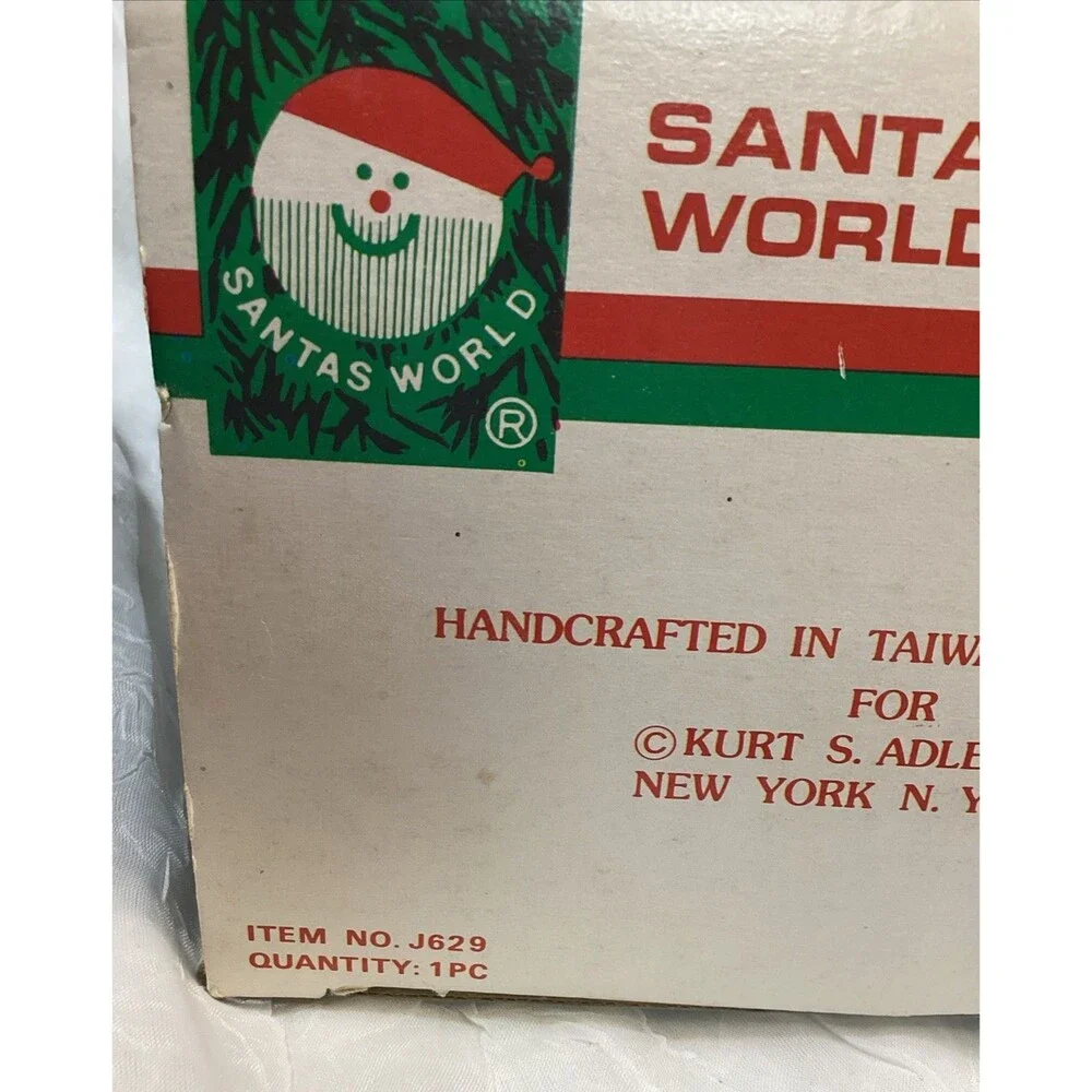 Kurt Adler Santa's World Paper Mache Santa Table Piece 10